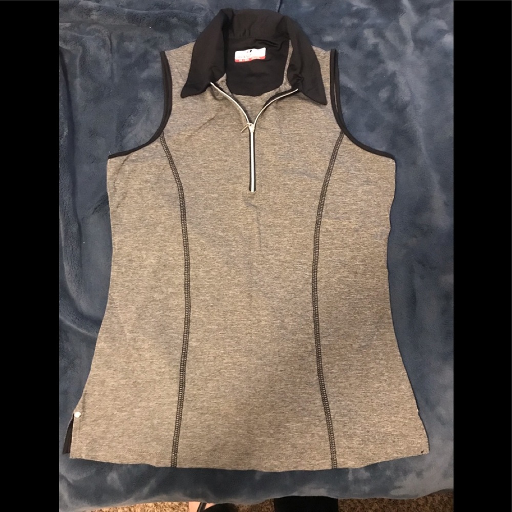 Grandslam Collared Tank Top